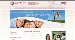 Desktop Screenshot of adentalart.com